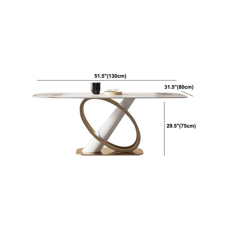 Glam Dining Furniture Set 1/4/5/6/7 Pcs Sintered Stone Dining Table and Chairs