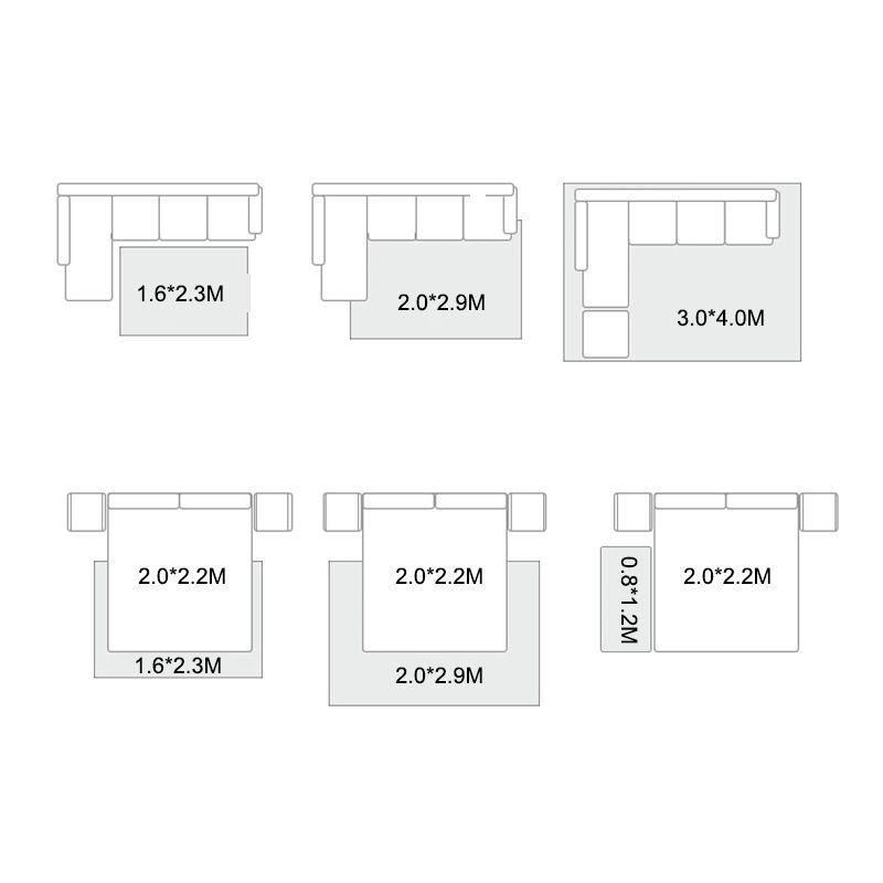 Comfort Geometric Printed Rug Apricot Tone Polyester Area Carpet Non-Slip Backing Rug for Home Decoration