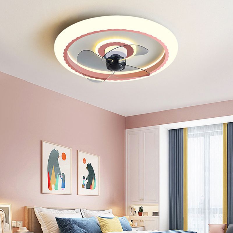 Macaron Round Éclairage du ventilateur
