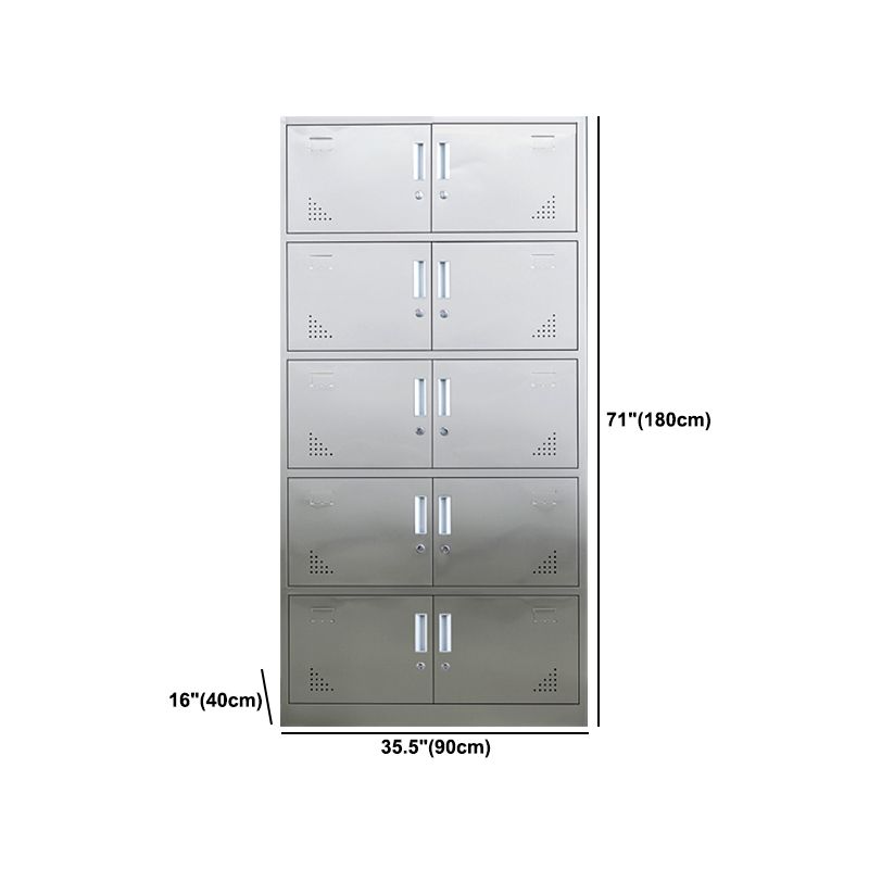 Metal Industrial Cabinet for Bathroom Steel Storage Cabinet with Hinged Door