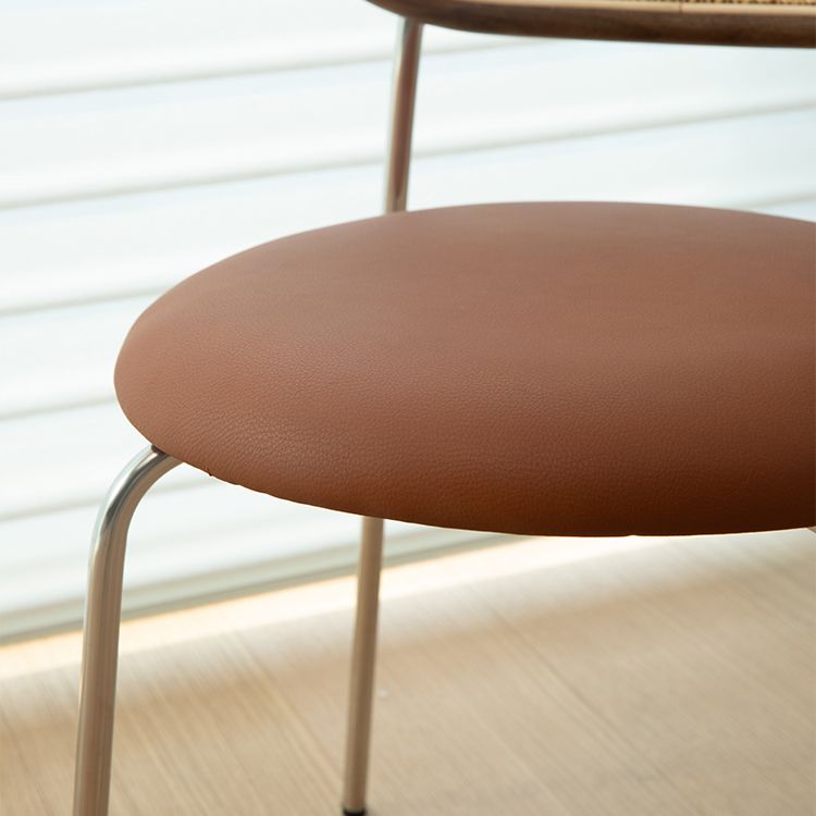 Hedendaagse stijl metalen stoelen Zet open achterkant eetkamer keukenstoel