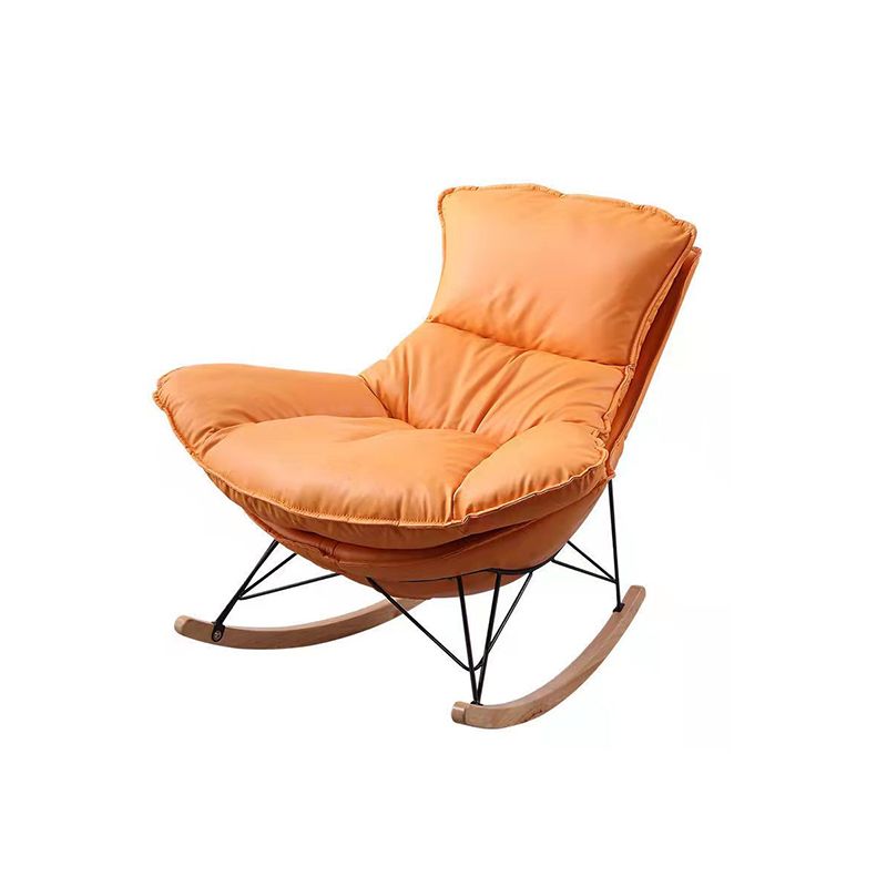 35.82" L x 39.76" W x 34.25" H Armless Lounge Chair with Ottoman for Living Room