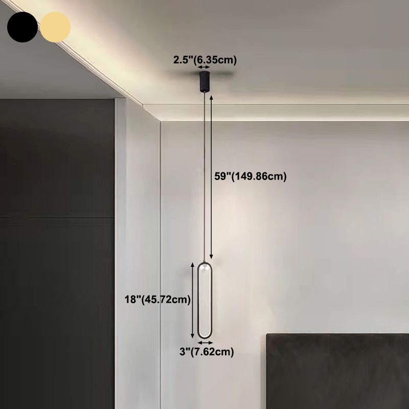 Style moderne forme linéaire lumières suspendues en métal luminaires suspendus