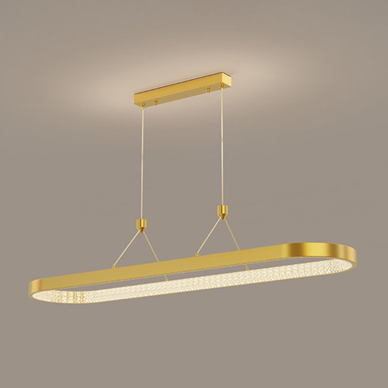 Style moderne de forme ovale ISLIDE ÉCLAIRAGE IDE METAL 1 PENDANT ISLAND