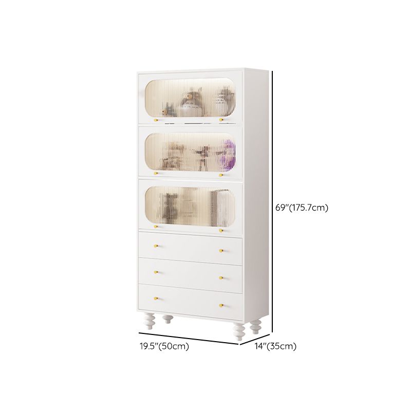 Classic Glam Storage Chest Dresser Wooden Dresser with 3 Drawers