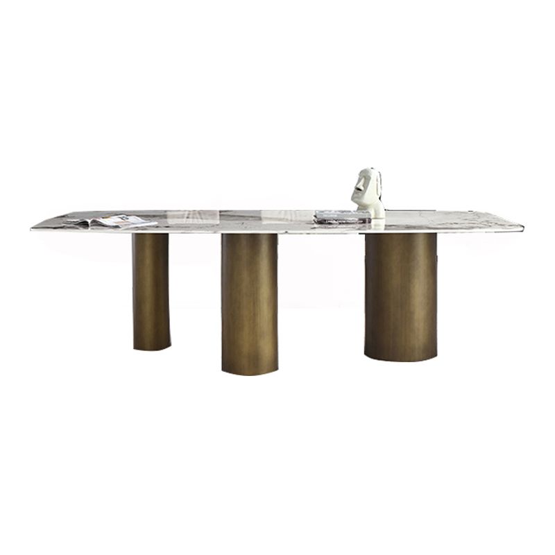 Glam 1/4/5 Pieces Dining Set Oval Sintered Stone Dining Table Set for Dining Areas