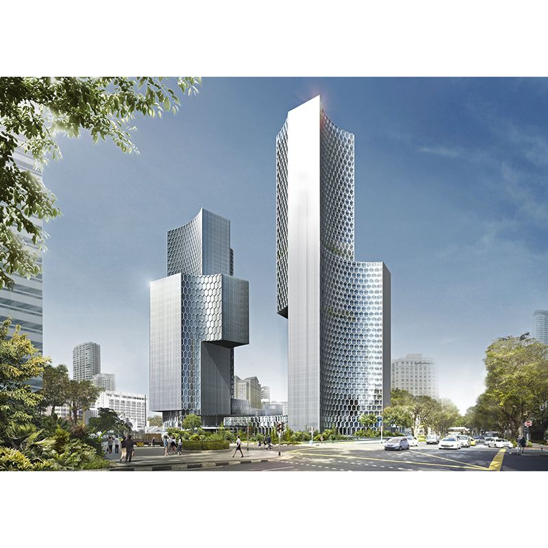 Modern Photographic City View Wall Mural Used to Decorate Living Room and Bedroom