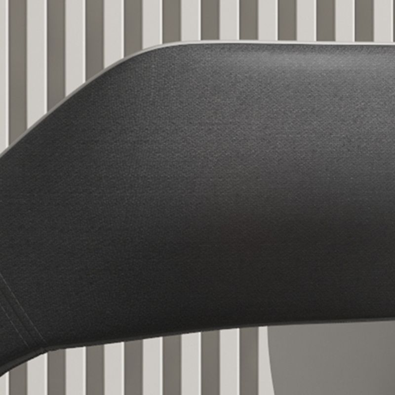 Metal Indoor Upholstered Chair with Arms Metallic Finish Open Back Side Chair