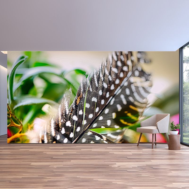 Light Feathers Wall Paper Murals for Girls' Bedroom, Personalized Size Available