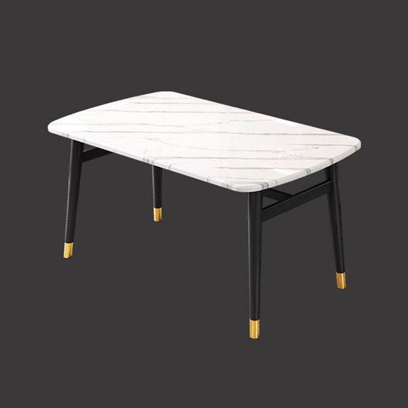 Minimalist Style MDF Top Dining Table Set of Rectangle Shape for Formal Dinette Set