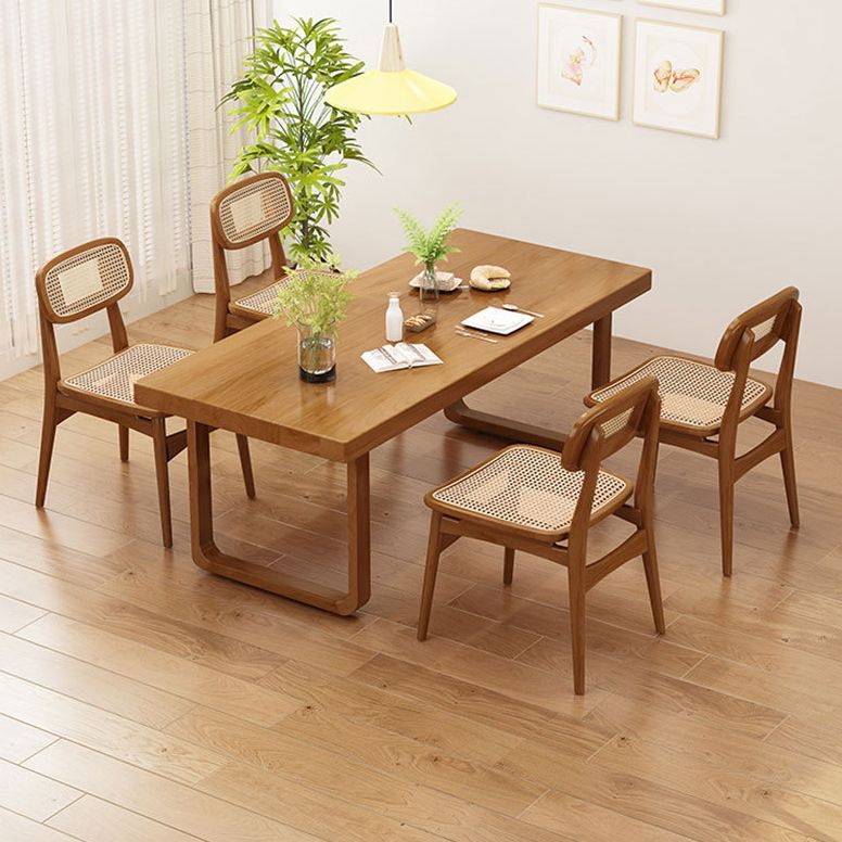 Industrial Solid Wood Table Set 1/2/5/7 Pieces Dining Set for Home Use