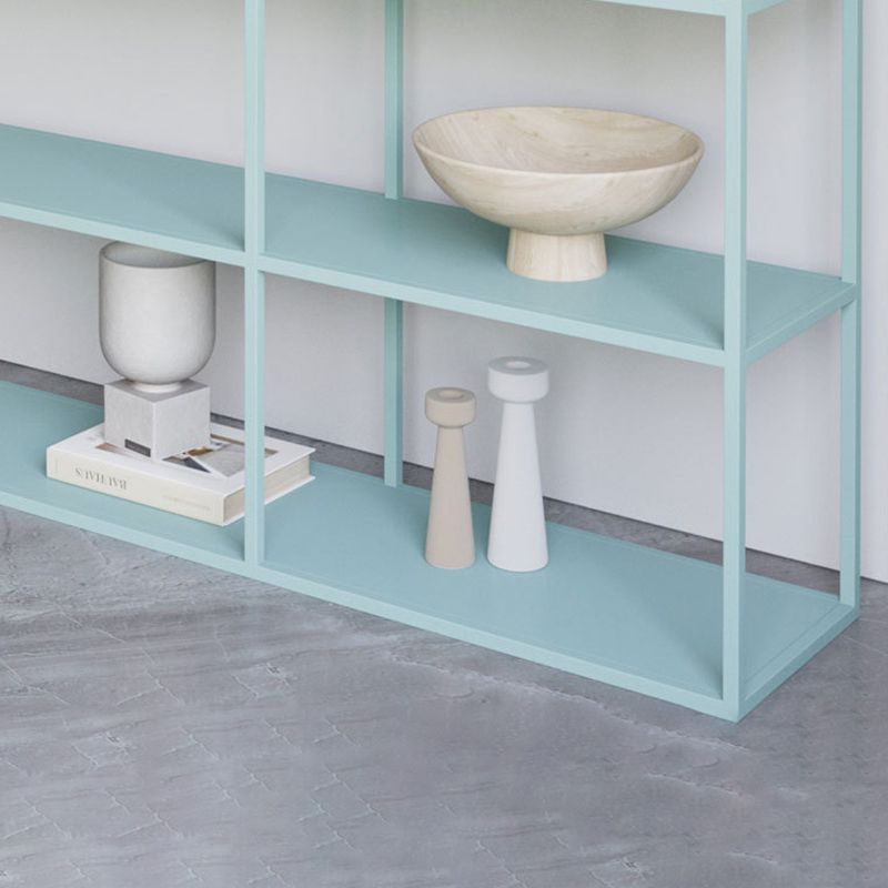 Industrial Antique Finish Shelf Bookcase Etagere Metal Bookshelf with Shelves