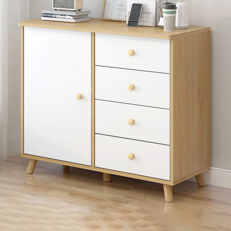 Manufactured Wood Cabinet Modern Accent Cabinet with Door and Drawer