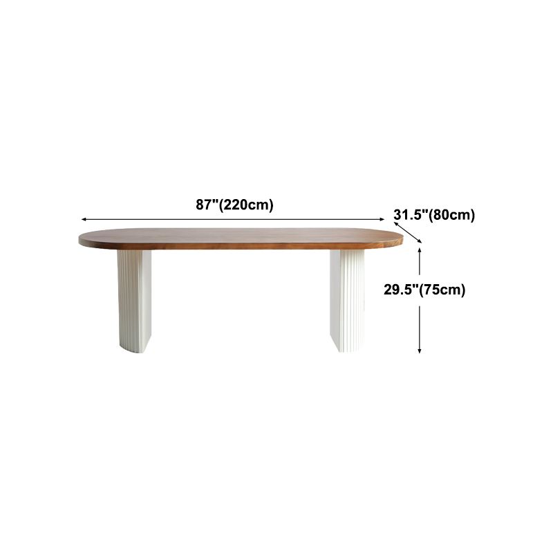 Contemporary Style Dining Table Solid Wood Dinette Table for Home Kitchen