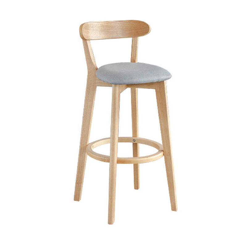 Moderner Thekenhocker ohne Armlehnen, Holz, Milchteeladen-Barhocker mit Pedal
