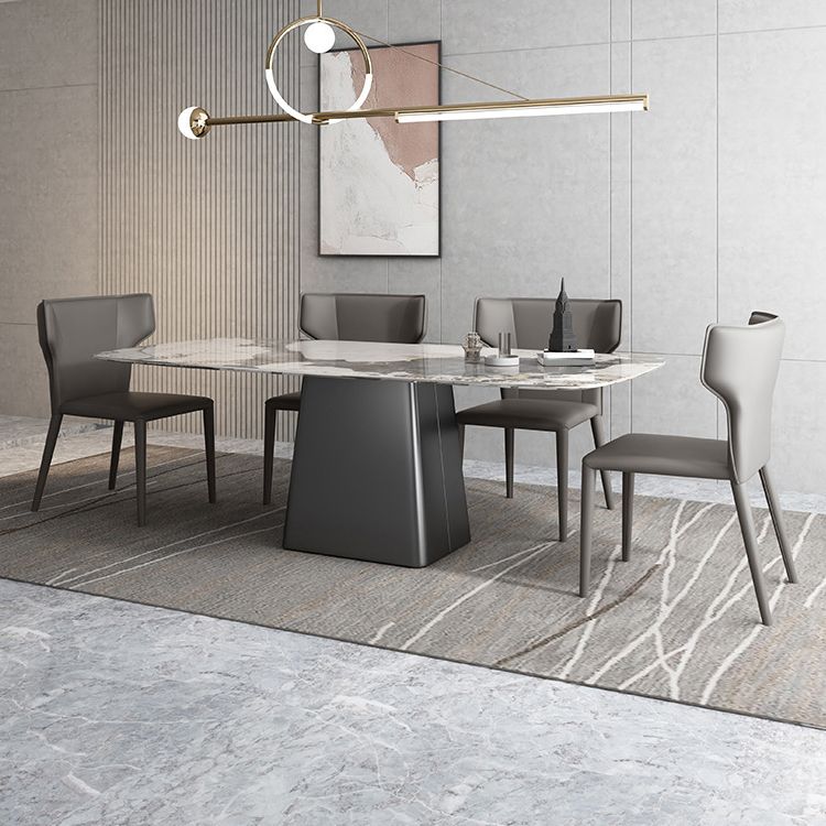 1/2/5/7 Pcs Dining Table Furniture Dining Table Set with Sintered Stone Top