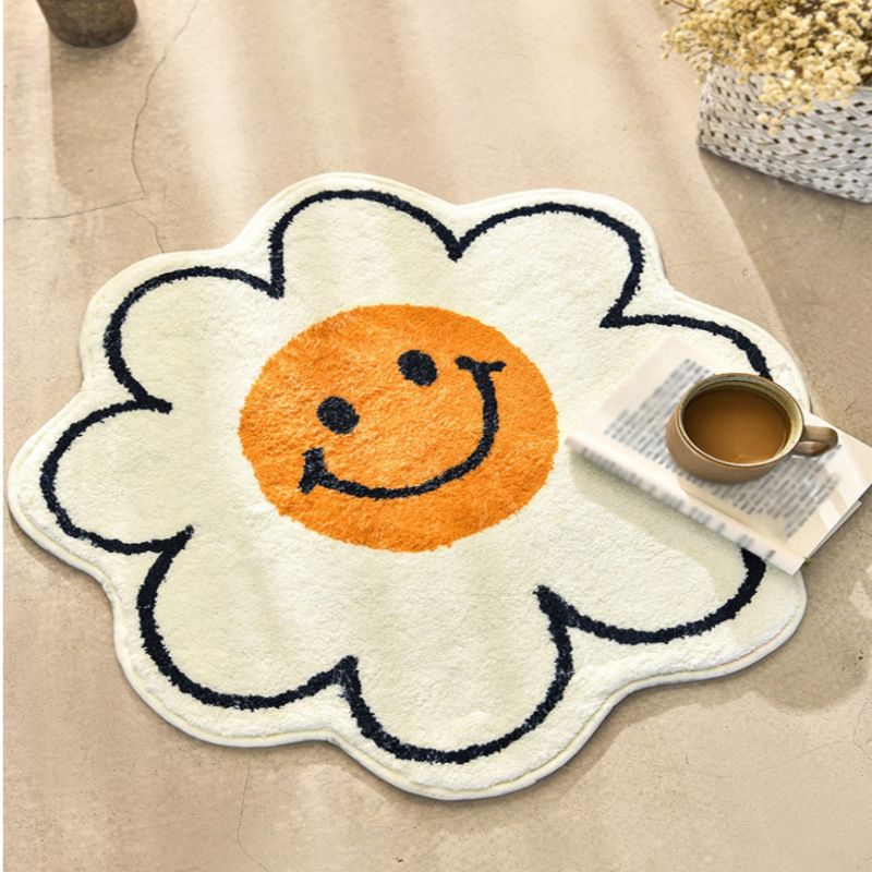 Alfombra moderna de poliéster alfombra de flores de poliéster sin deslizamiento alfombra de respaldo para sala de estar para sala de estar