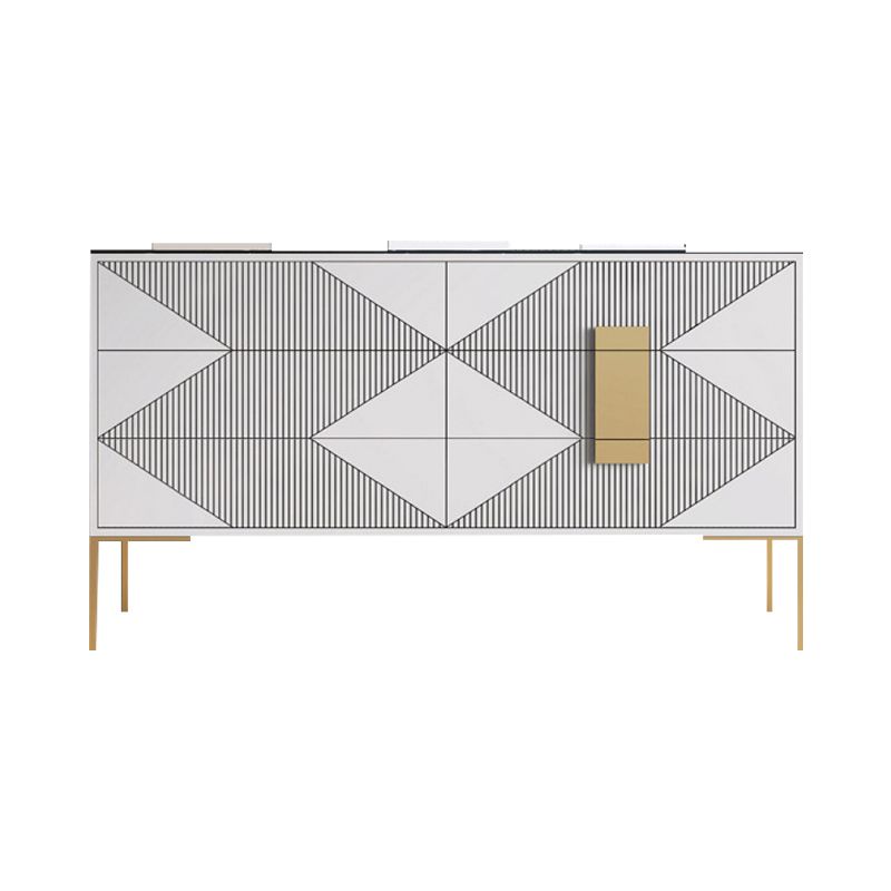 15.6-inch Width Storage Chest Classic Glam Stone Storage Chest Dresser