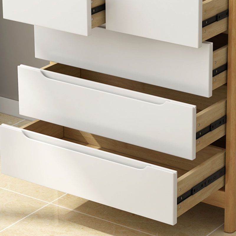 Contemporary Horizontal Double Dresser Wood Storage Dresser for Bedroom