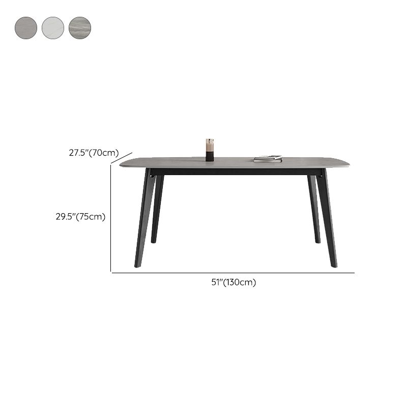 Home Dinner Room Kitchen Table Black Frame Contemporary Dining Table