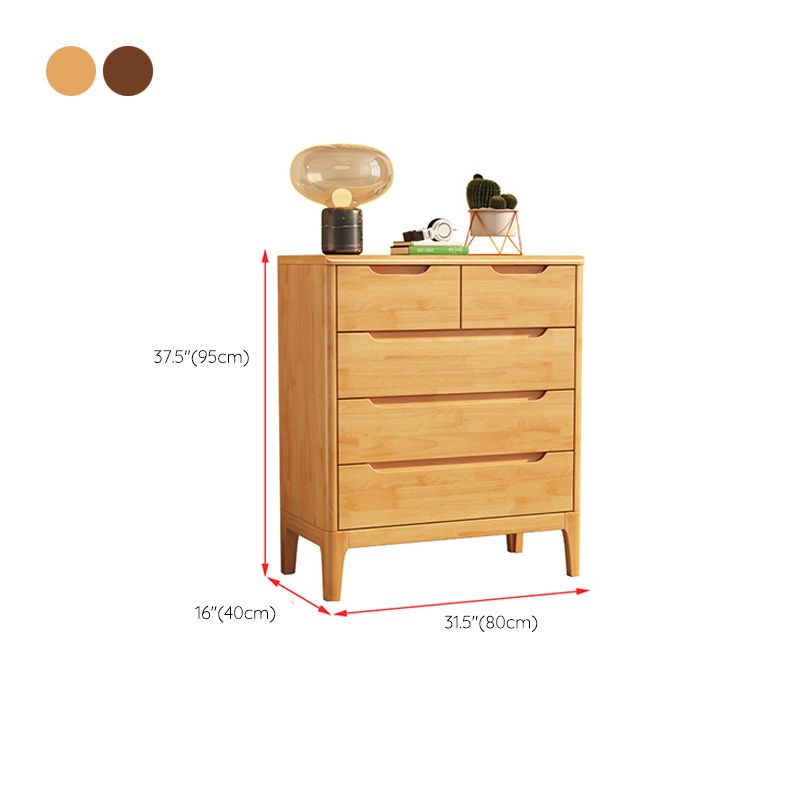 Rectangular Wood Chest Modern Style 5/6/7 - Drawer Accent Chest