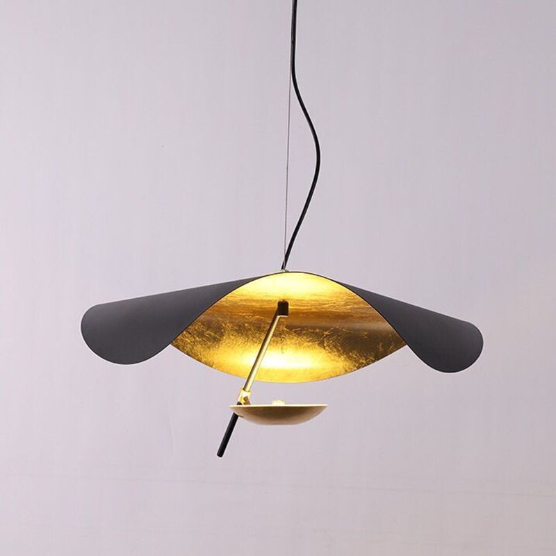 Metal Hat-Shape Chandelier Pendant Light Modern LED Chandelier Lamp for Dinning Room