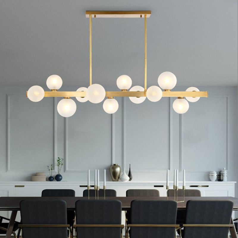 Lustre de style bubble îlot moderne 7 lumières luminaires pendentifs