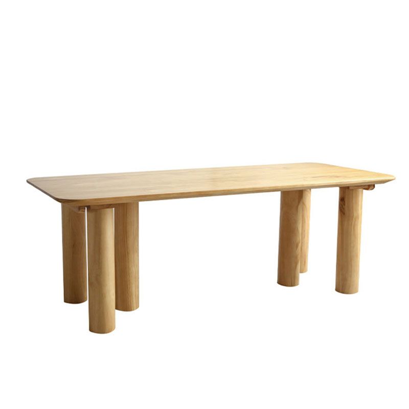 Solid Wood 1/2/5 Pieces Dining Set Modern Rectangle Dinette Table Set for Home Use