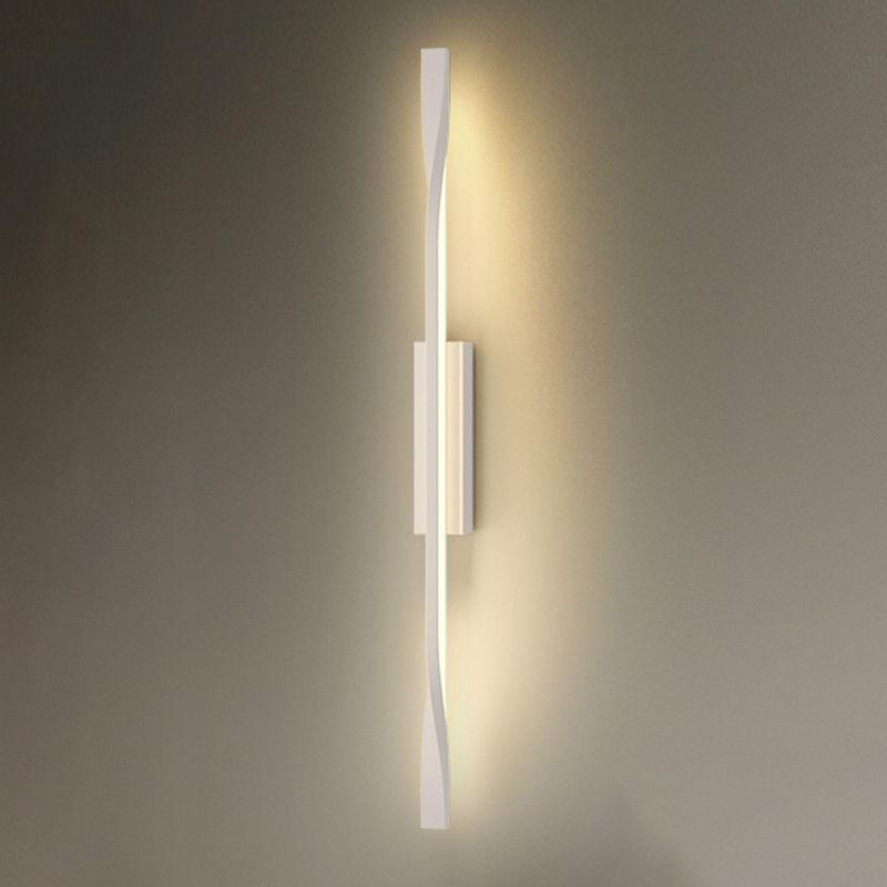 Contemporary Metal Wall Light Straight LED Wall Sconce for Living Room