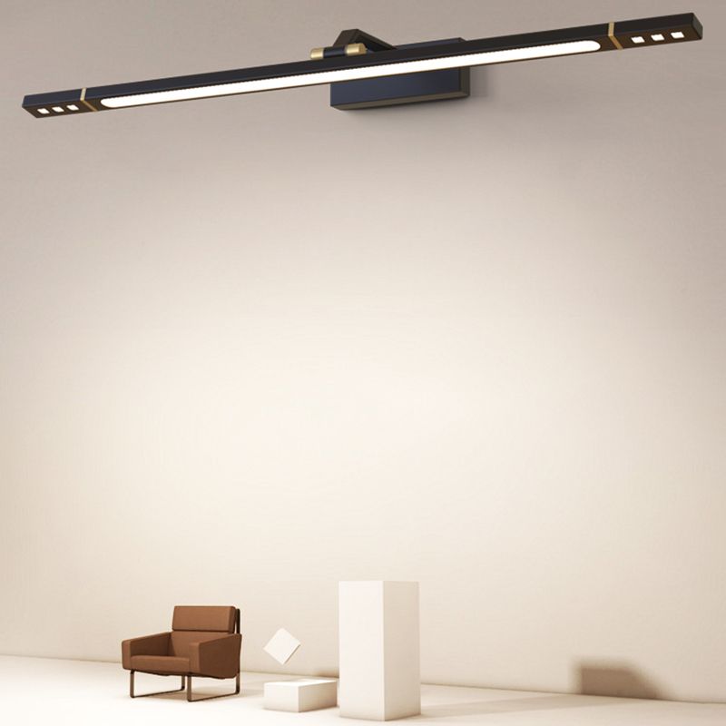 Lampade per vanità a parete a LED illuminazione anteriore a specchio contemporaneo con ombra acrilica