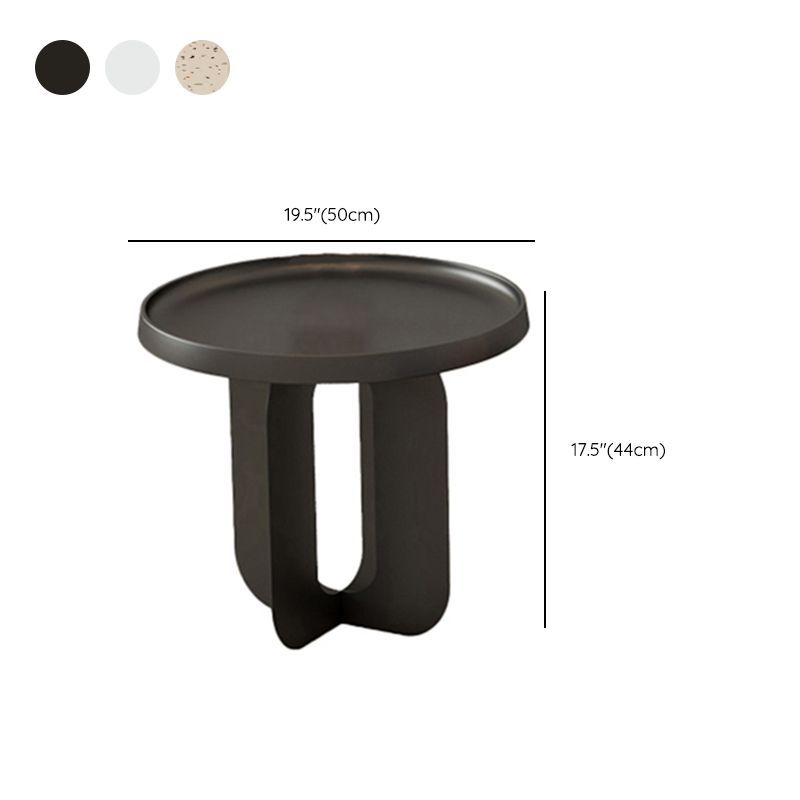 Abstract Coffee Table Modern Metal Tray Top Coffee Cocktail Table