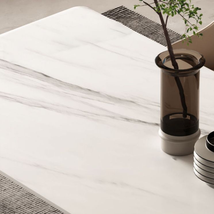 Glam Style 1/4/5/7 Pieces Dining Set Rectangle Sintered Stone Dining Table Set