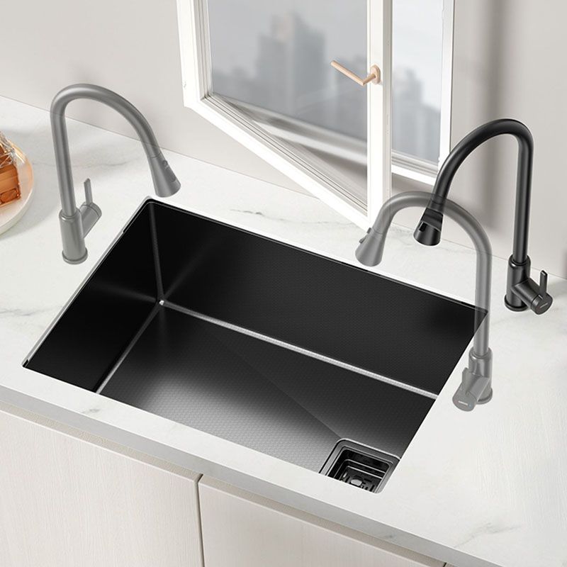 Modern Style Undermount Kitchen Sink Stainless Steel Kitchen Sink with Faucet