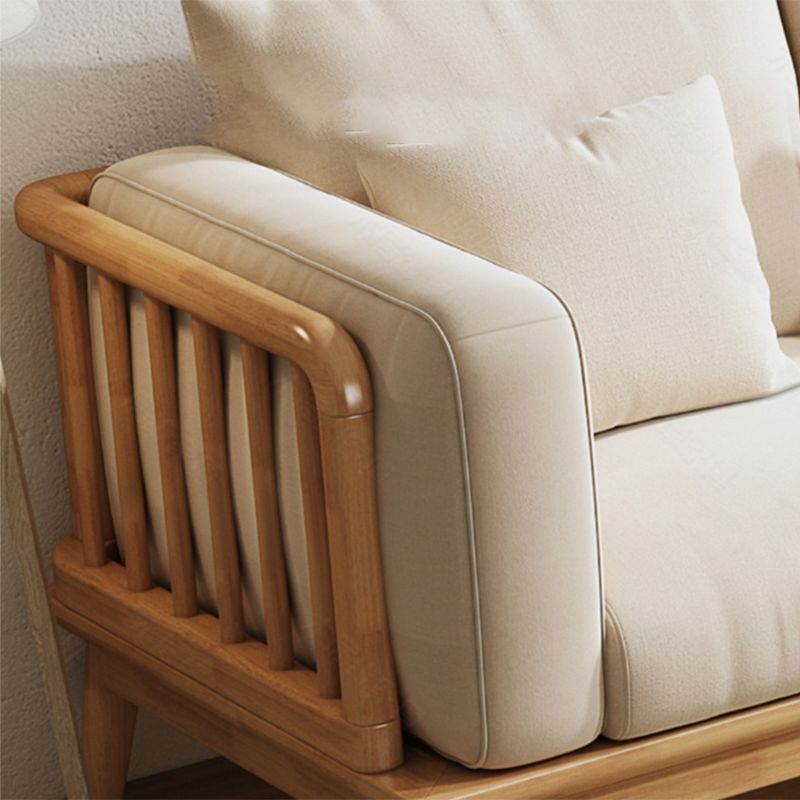 35.4" H Contemporary Cotton Blend Square Arm Sofa for Living Room