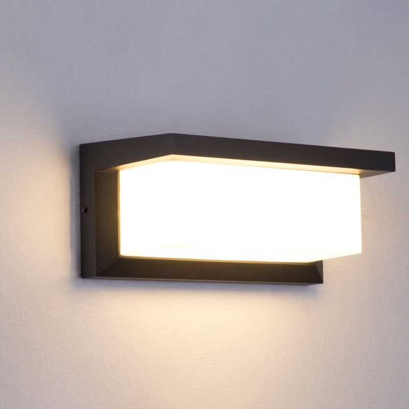 Modern Rectangle Wall Lighting 1 Light Wall Sconce Light with Acrylic Shade