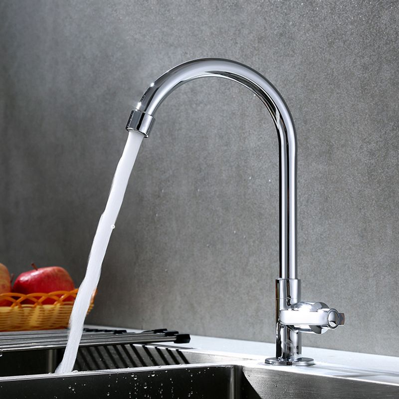 Contemporary Single Handle Faucet Standard Kitchen Faucet Pull down 1-Hold  Water Filler