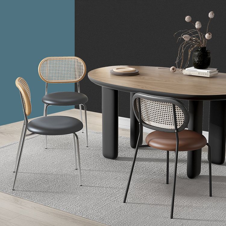 Chaise de salle à manger carrée de cuisine contemporaine