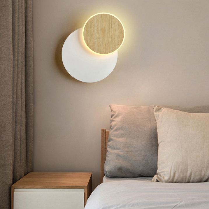 Finitura in legno Mobile sfumatura da muro da parete Minimalist LED SCONCE LUCE PER LAVOGLIA