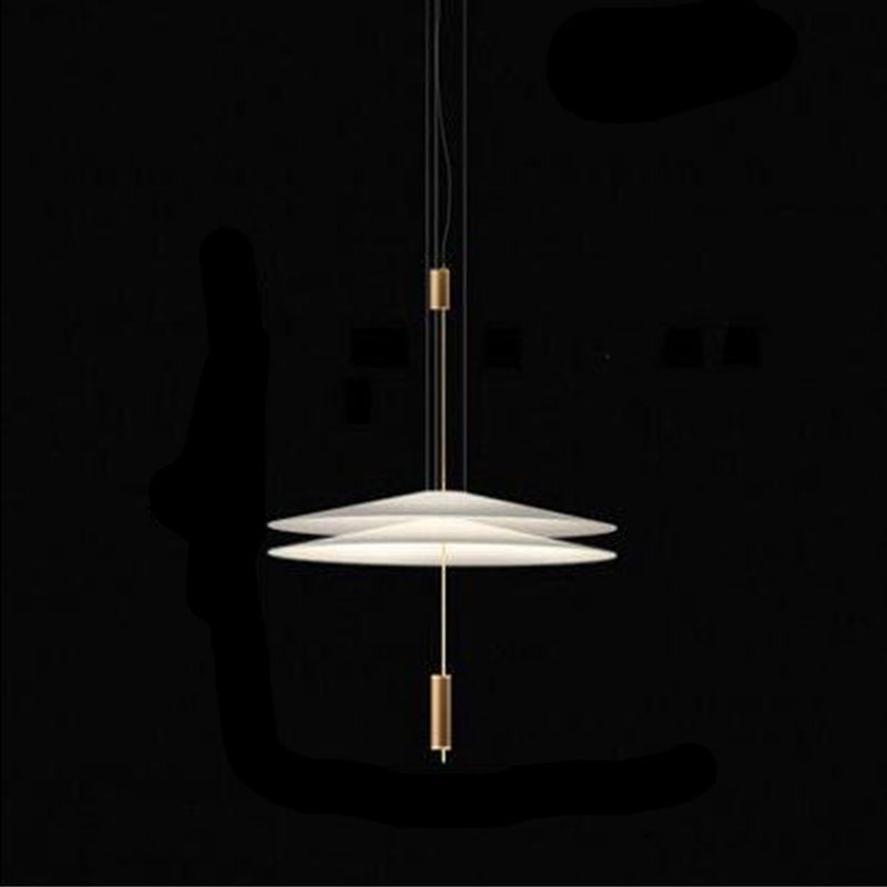 Slim Metal Modern Hanging Lamp Kit 1-Light LED Down Lighting Pendant for Living Room