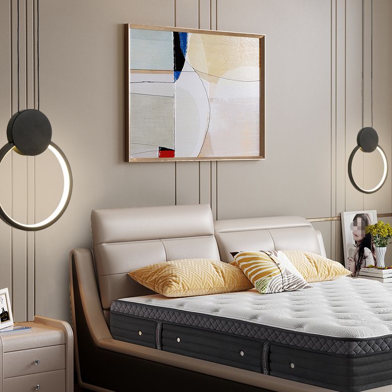 Silicone Black Led hangende lamp in moderne artistieke stijl aluminium lineaire hanglamp voor slaapkamer