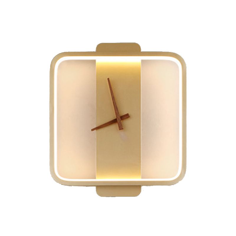 Metal Geometric Sconce Lights Modern Style 1 Light Wall Lighting Fixtures