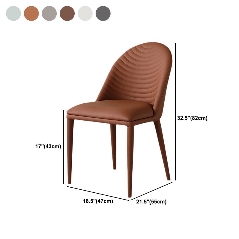 Parsons Dining Room Chair Upholstered Armless Dining Chairs for Home