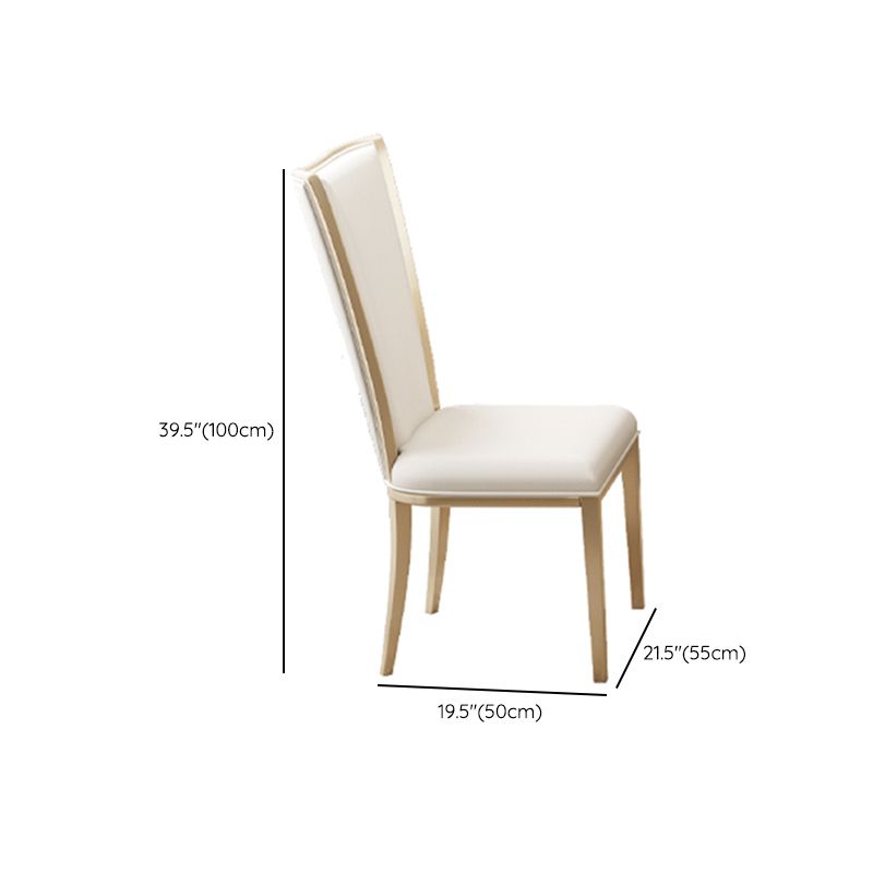 Contemporary 1/2/5/7 Pieces Furniture Round Stone Dining Set in White