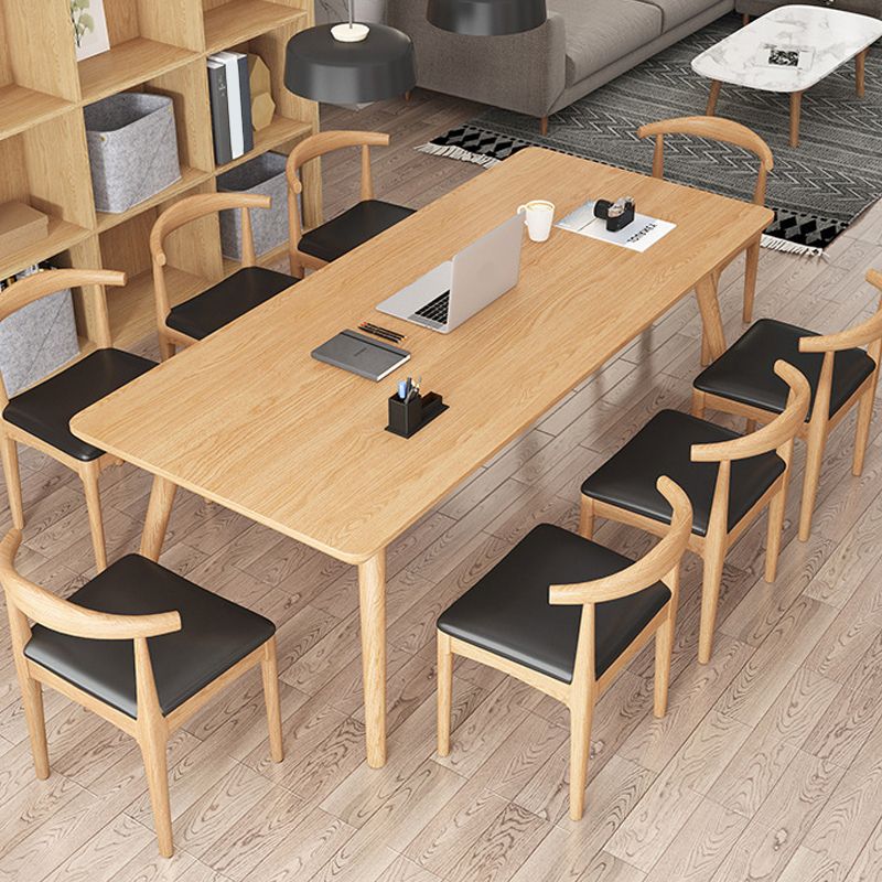 Contemporary Solid Wood Dining Table Natural Dining Table for Dining Room