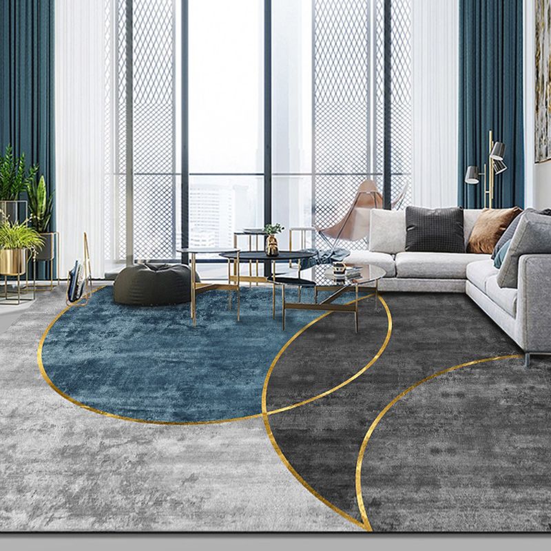 Minimalist Indoor Rug Gorgeous Washable Rug Polyester Stain Resistant Area Carpet for Living Room