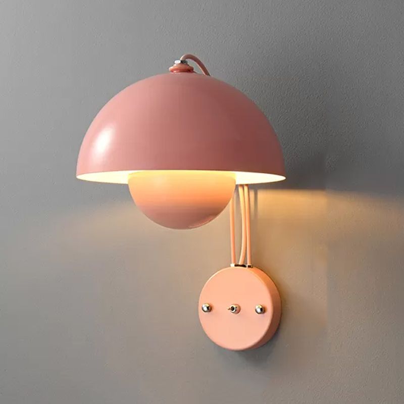 Metal Dome Wall Light Sconces Minimalism 1 Light Wall Mounted Lamp