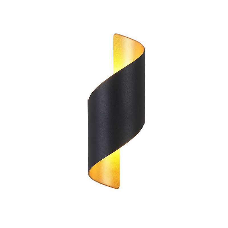 Contemporary Aluminum Wall Light Geometric Shape 2 Lights Wall Sconce for Bedroom