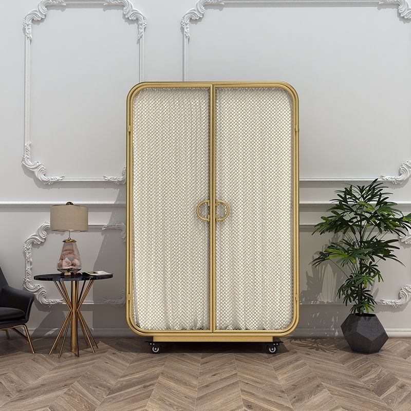 Modern Style Wardrobe Cabinet Clothes Rail Metal Wardrobe Armoire