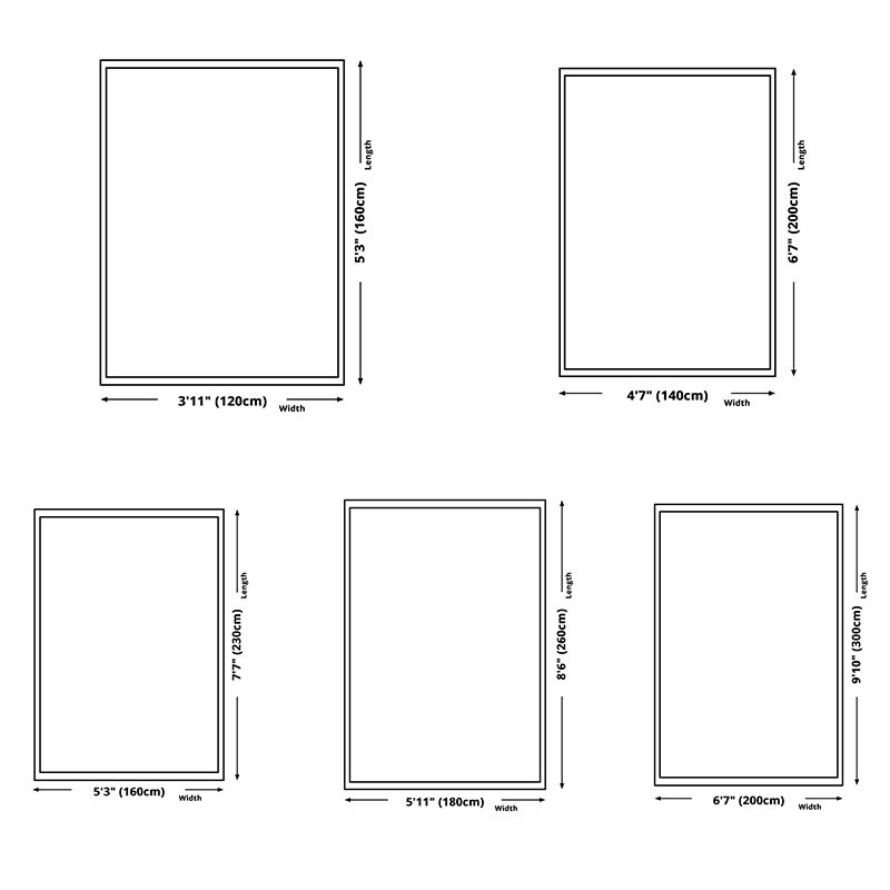 White Stripe Print Carpet Modern Polyester Area Rug Non-Slip Backing Rug for Home Decor