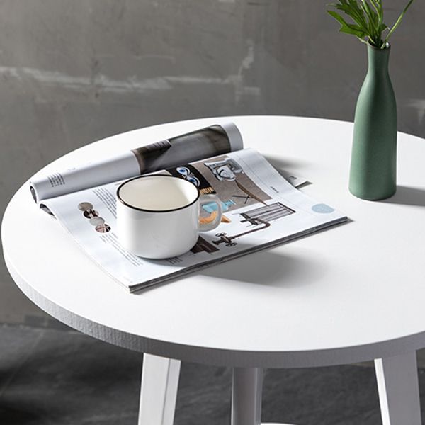 Industrial Pub Table Bar Height Solid Wood Round Bar Table for Indoor